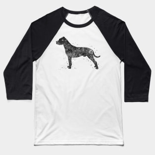 Dogo argentino dog black and white Baseball T-Shirt